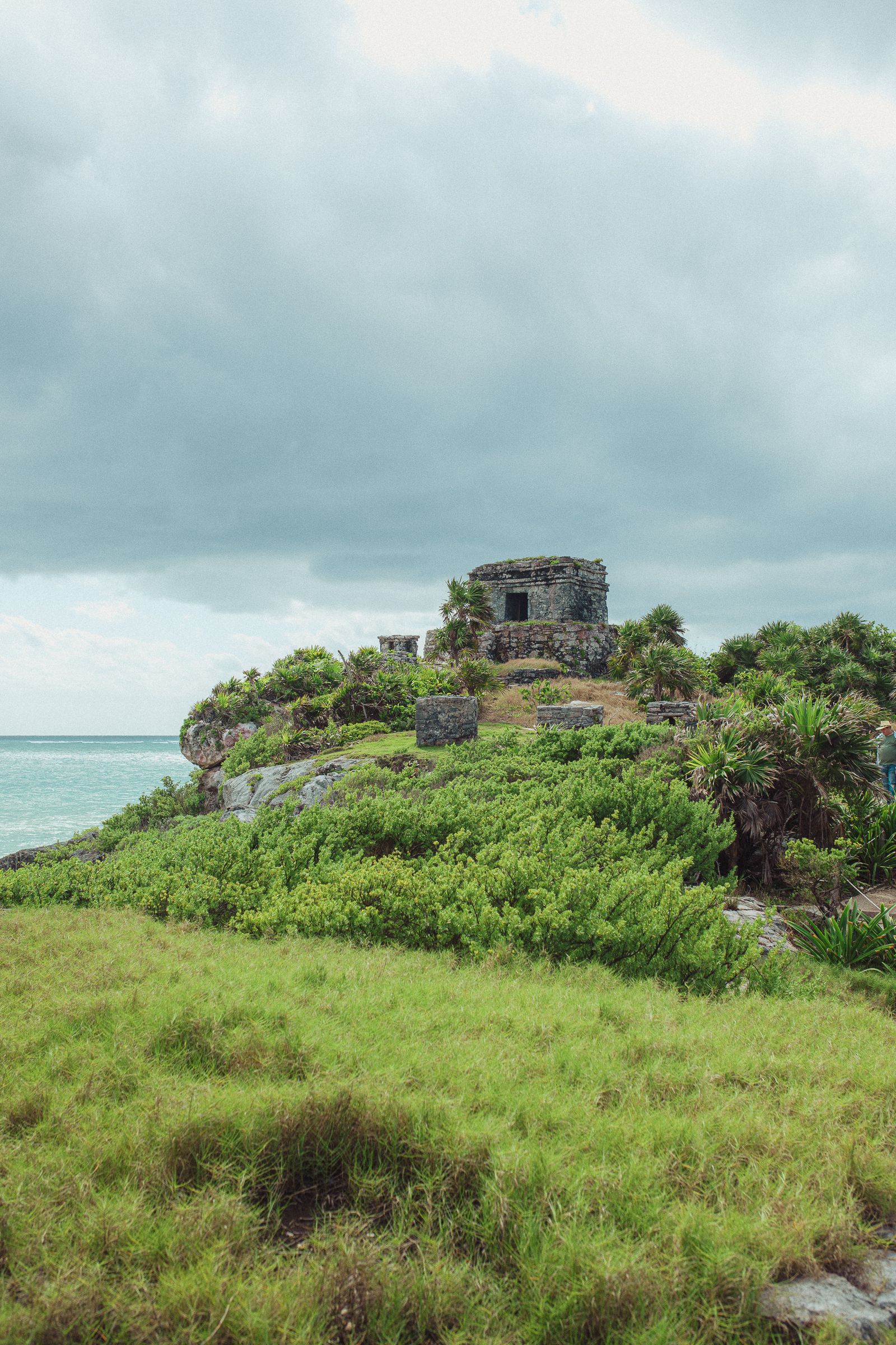 Tulum beachfront at dawn